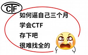 某大厂大佬耗时6个月讲完的CTF解题教程！整整400集，允许白嫖！ 网络安全/信息安全/CTF/CTF夺旗赛/渗透测试