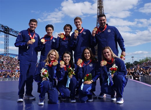 3.2K views · 75 reactions | The U.S. figure skating team finally received their gold medals from the Beijing Winter Olympics. It was a special moment in the shadow of the Eiffel Tower for the U.S. skaters, who waited two and a half years for their medals. | USA TODAY Video | Facebook
