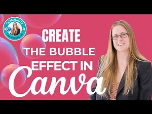 HOW TO CREATE THE BUBBLE OR WATER DROP EFFECT IN CANVA #canva #bizdesignacademy #canvassador