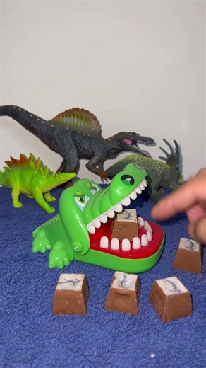 CROCODILE BITES ME WHILE FEEDING CHOCOLATE # #asmr #shortvideo #crocodile #asmrvideo #shorts #toys