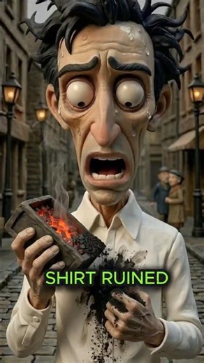 Ironing with HOT COALS? 🔥💀 (1800s Fashion Secret) #shorts