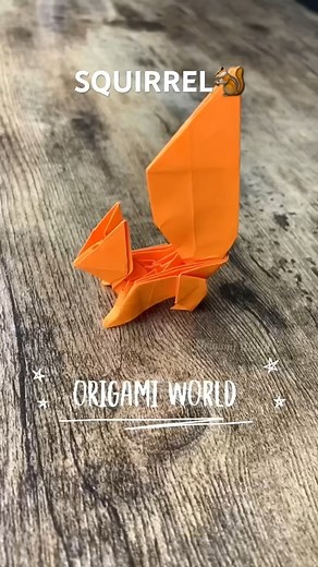 CUTE SQUIRREL ORIGAMI PAPER FOLDING INSTRUCTIONS | HOW TO MAKE SQUIRREL ORIGAMI CRAFT TUTORIAL ART