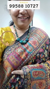 1.6K views | Introducing the stunning Maroon Kani Silk Chinar Weave...