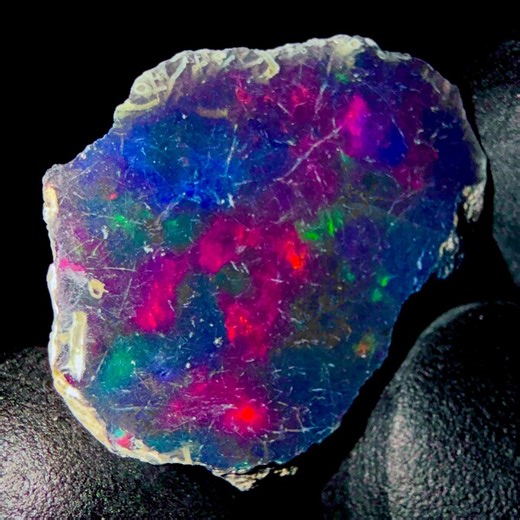 Black Natural Ethiopian Fire Opal Loose Rough Gemstone 6.85 Ct 19x15x5 MM - Etsy