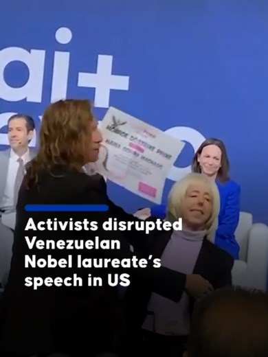 CODEPINK Disrupts María Corina Machado Speech in Washington