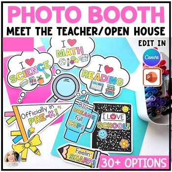 Back to School Photo Props - Back to School Photo Booth - Meet The Teacher