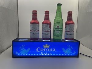 [Hot Item] LED Lighted Liquor Bottle Display Shelf Acrylic Base
