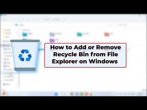 How to Add Recycle Bin to File Explorer on Windows 11