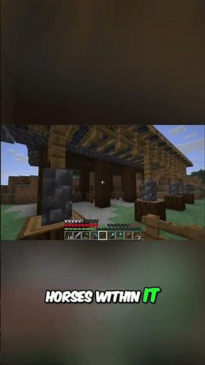 Minecraft Horse Stable Build: Easy & Aesthetic Design #shorts