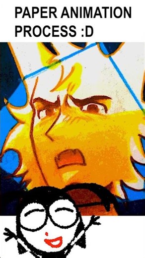 ｢( • ﾍ •) Paper animation process #art #mixedmedia #animation #ocanimation #animationprocess