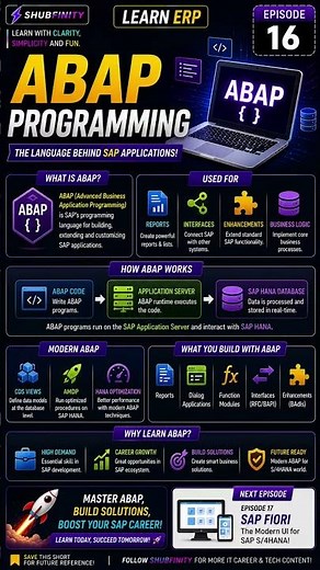 ABAP Programming Explained 💻 | The Language Behind SAP Applications