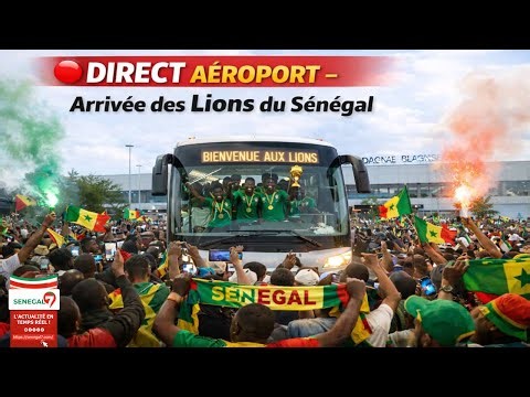 🔴 DIRECT – Aéroport : accueil des Lions, champions d’Afrique 2025