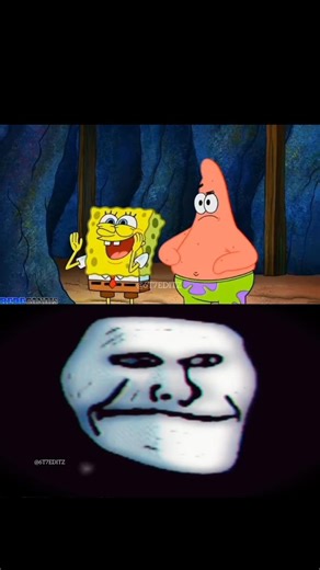 TROLL FACE 🥶 SPONGEBOB EDIT #spongebob #trollface #edit #shorts