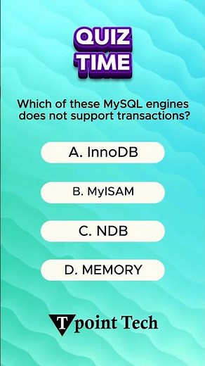 SQL MCQs | SQL Practice Questions & Answers | Tpoint Tech #sqlpracticequestions #sql #mcq