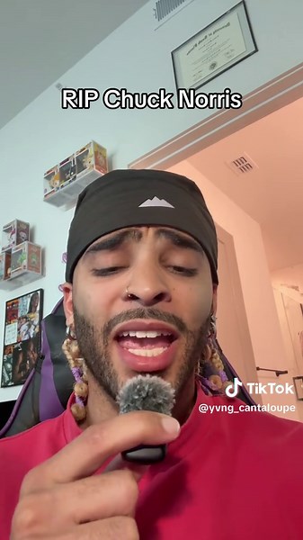 RIP to a legend, bro finally let death get a win #chucknorris #yvngcantaloupe