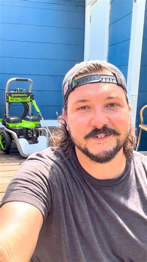 1K views · 15 reactions | "I can't wait to do the whole house!"  When your pressure washer has you excited about chores, you know it's a game-changer. The Greenworks 60V 3000 PSI Pressure Washer brings pro-grade performance, without the gas, hassle, or noise. 3000 PSI. 2.0 GPM. 100% electric. Grab yours today → Shop online or find us at your favorite local Greenworks retailer! | Greenworks | Facebook