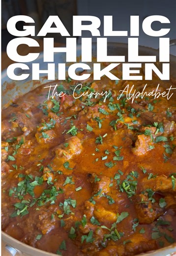 The Curry Alphabet, Episode 7. Garlic Chilli Chicken. Pushing tradition to the side to make way for a British Indian takeaway classic, packed with 20 garlic cloves. This is one I’ve made several times, which means I’ve nailed the recipe over the last few years to make sure it’s the very best it can be! If you want the full recipe, you can find it on my recipe platform in my bio! Enjoy!