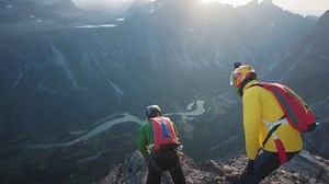 WATCH: Insane People Jump Off 4,500' Cliff In Norway