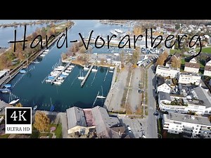 Hard - Vorarlberg | Flying over the City Hard in Austria (4K UHD) - Relax Music
