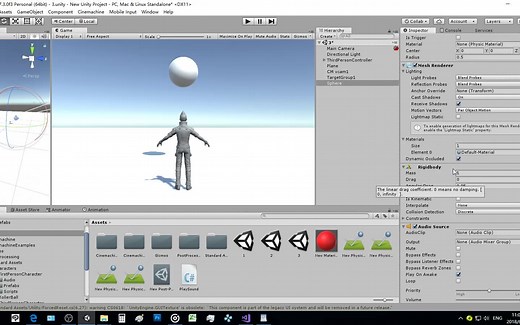 Unity3D 0基础 5分钟快速实现功能 6 AudioSouce+Collider实现碰撞时发出声音