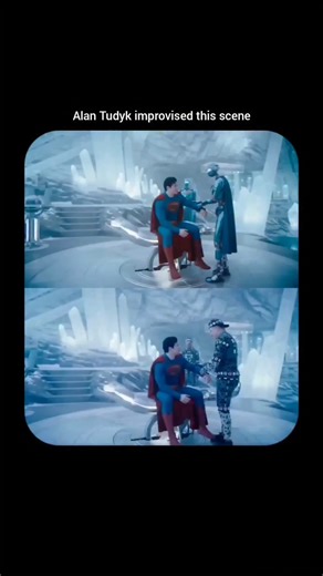 Lux on Instagram: "In Superman (2025), there’s a memorable scene in the Fortress of Solitude featuring Superman’s robotic assistants, especially Robot #4, who the cast and crew affectionately call “Gary.” These robots help tend to Superman when he’s gravely injured and bring him back to the Fortress to recover from a brutal encounter. Initially, #4 insists the automatons have no consciousness — “We are not beings with consciousness,” he tells the Man of Steel — but the scene gently plays with th