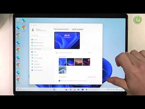 Microsoft Surface Pro 8 - How To Change Lock Screen Wallpaper
