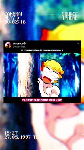 Zenitsu is Literally Me During a Workout... 💀 #shorts #anime #demonslayer #hindi #edit