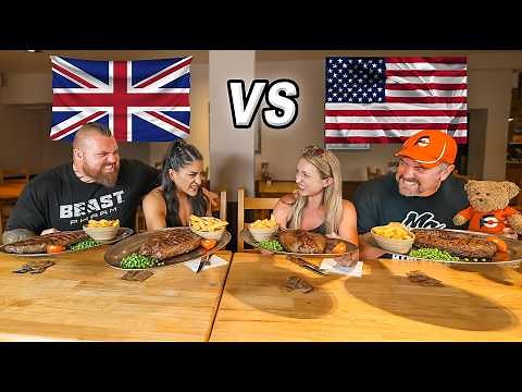 "Titanic" English Steak Challenge w/ ‪@KatinaEatsKilos‬ vs Team UK ‪@eddiehallwsm‬ and ‪@LeahShutkever‬