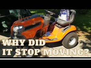 Husqvarna Tractor Stopped Moving - Diagnosis and Surprising Fix