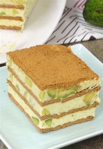 No-Bake Avocado Graham Cake Recipe