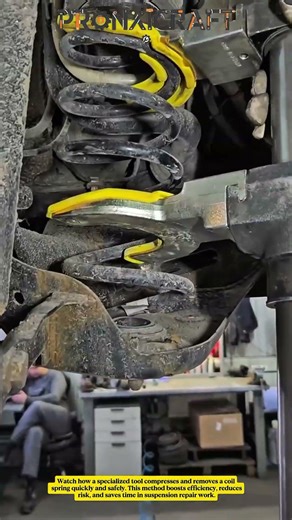 Amazing Coil Spring Removal Tool in Action | Fast & Safe Suspension Repair