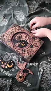 I need to make another yin Yang Hidden Key Box, or journal? soon! This one is sold 💖 #hiddenkeyjournal #hiddenkeybox #journal | Lunar Art House