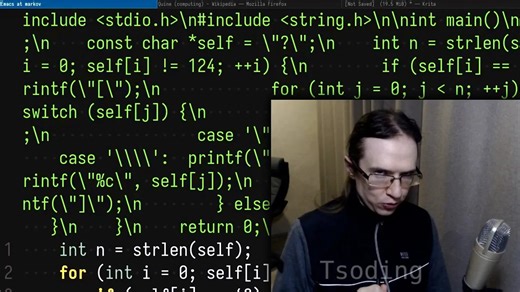自举编译器：实现自复制程序 | Tsoding