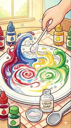 Color Changing Milk Experiment! 🥛🌈 Magic Science for Kids & Adults