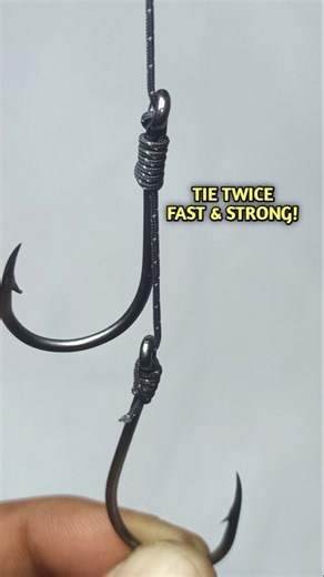 How to Tie Two Hooks Fast & Strong — No Tangles ✅