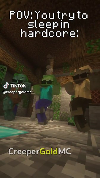 Attempting to Sleep in Hardcore Mode in Minecraft