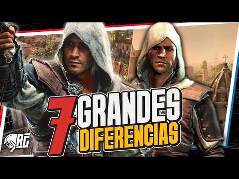 7 LOCAS Diferencias entre Assassin's Creed Black Flag Resynced y el ORIGINAL | Spideremilio