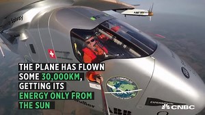 2.8K views · 43 reactions | Zero fuel. 30,000 kilometers. 17 years in the making. The Solar Impulse has made its final landing. | CNBC International | Facebook