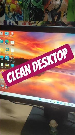 Clean Desktop 🔥| Day-0839| Windows Tips #techreels #reel #short #windows11tips #windows11