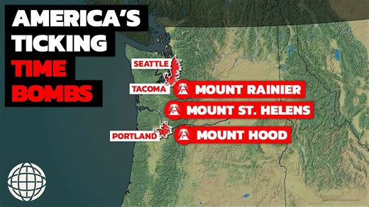 Mount Rainier ranks as the most hazardous volcano in the United States