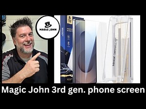 Magic John 3rd generation screen protector install!