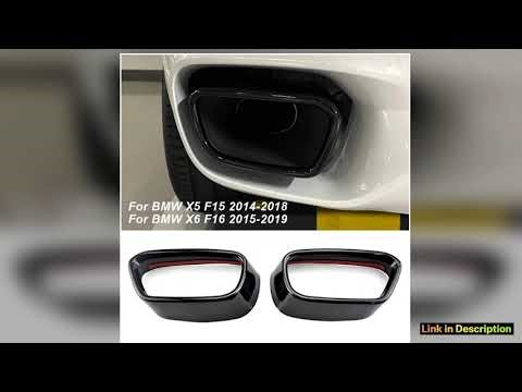 Car Tail Muffler Exhaust Pipe Output Cover Black Stainless Steel Car Tail Throat Accessories For BM