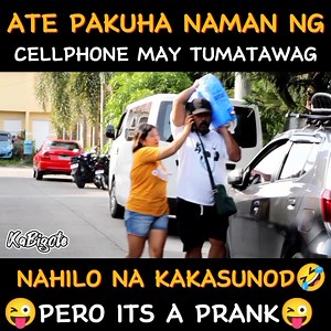 965K views · 10K reactions | May tumatawag sa phone ko hindi ko masagot pakuha nga po ate PERO ITS A PRANK pala藍 #kabigote | KaBigote | Facebook