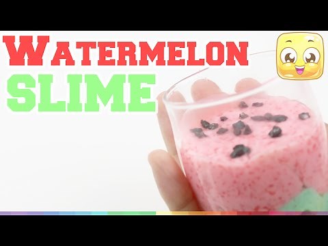 How To Make Liquid Watermelon Slime DIY Without Borax by JellyRainbow