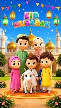 Eid ul Adha Song for Kids 🐐 | Kurbani Eid Mubarak Sing & Dance | Nursery Rhyme #kidssongs #cocomelon