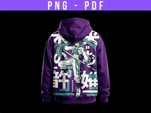 Hatsune Miku Shirt Design, Anime Art T-shirt Illustration, Vocaloid Fan Art, Cyberpunk Anime Girl PNG Vector, Digital Download for Apparel - Etsy