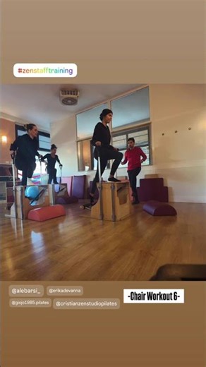 Pilates Chair Workout 6 Formazione ZenStaff per ripartire carichi💪#pilates #zenonline #pilateschair
