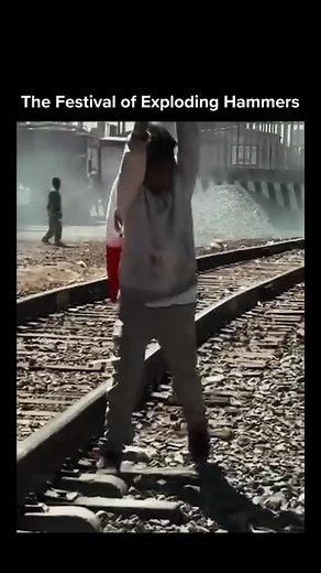 tonsil® on Instagram: "Every February in San Juan de la Vega, Mexico, the town comes alive with a centuries-old tradition known as the Festival of Exploding Hammers. Locals strap homemade explosives to sledgehammers, then smash them against steel beams, sending clouds of smoke, fire, and shrapnel into the air. The ritual honors a folk hero called San Juantito, who was said to fight against wealthy landowners back in the 1600s. It’s equal parts celebration and danger, dozens of people are injured