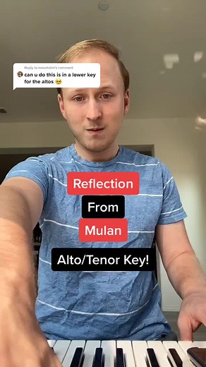 Mulan Reflection Duet Alto/Tenor Key Karaoke Cover