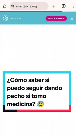 E-lactancia: Compatibilidad de Medicamentos y Lactancia